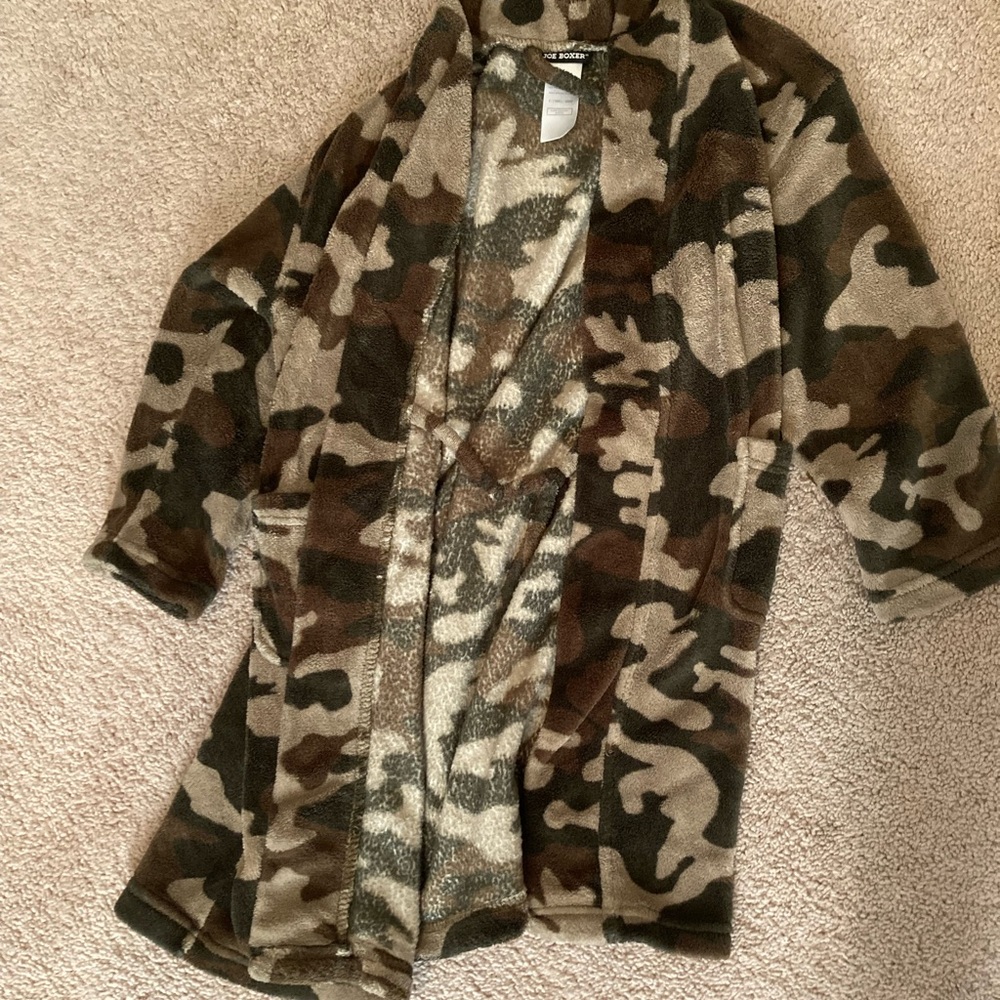 Camo kids robe